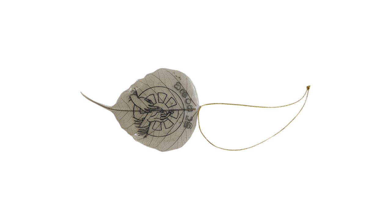 Подвесной орнамент из натуральных листьев бодхи