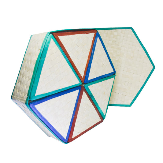 Подарочная коробка с листьями пальмиры Lakpura (дизайн D)