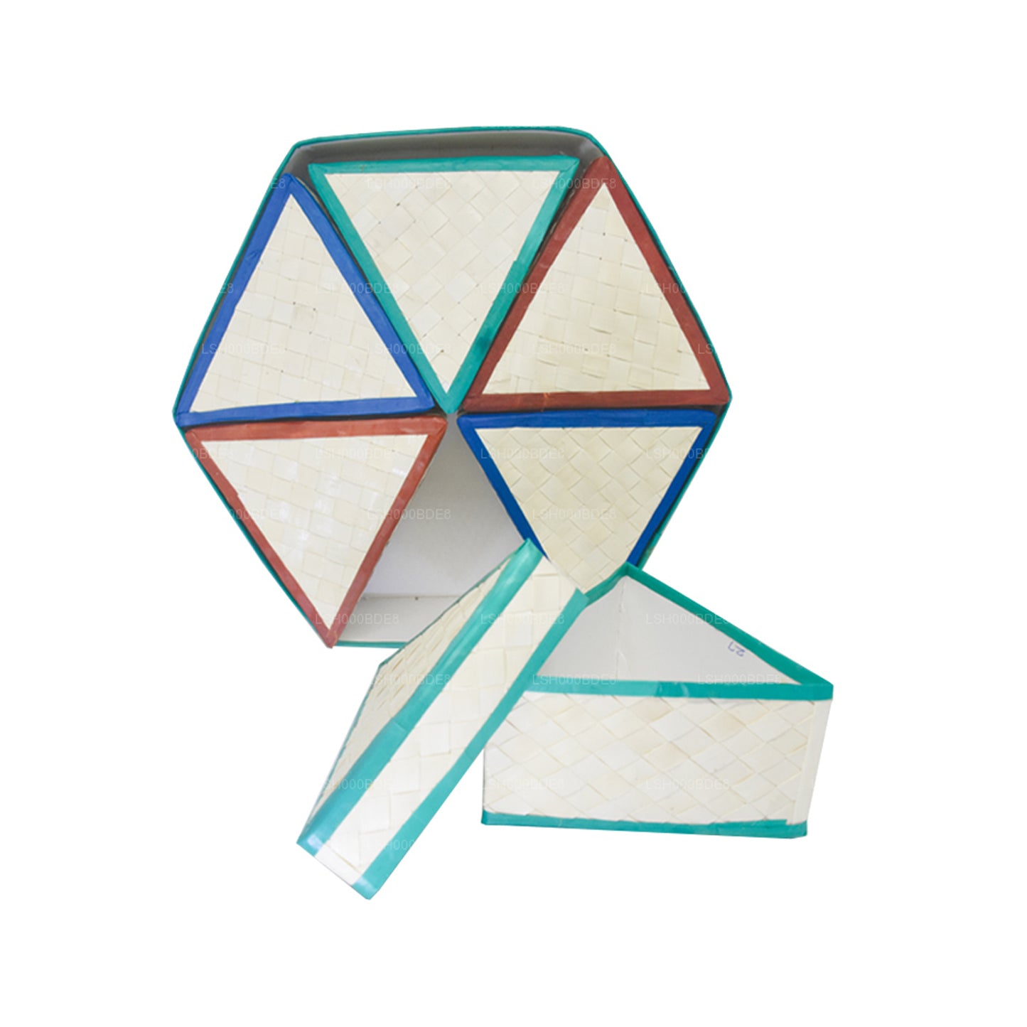 Подарочная коробка с листьями пальмиры Lakpura (дизайн D)