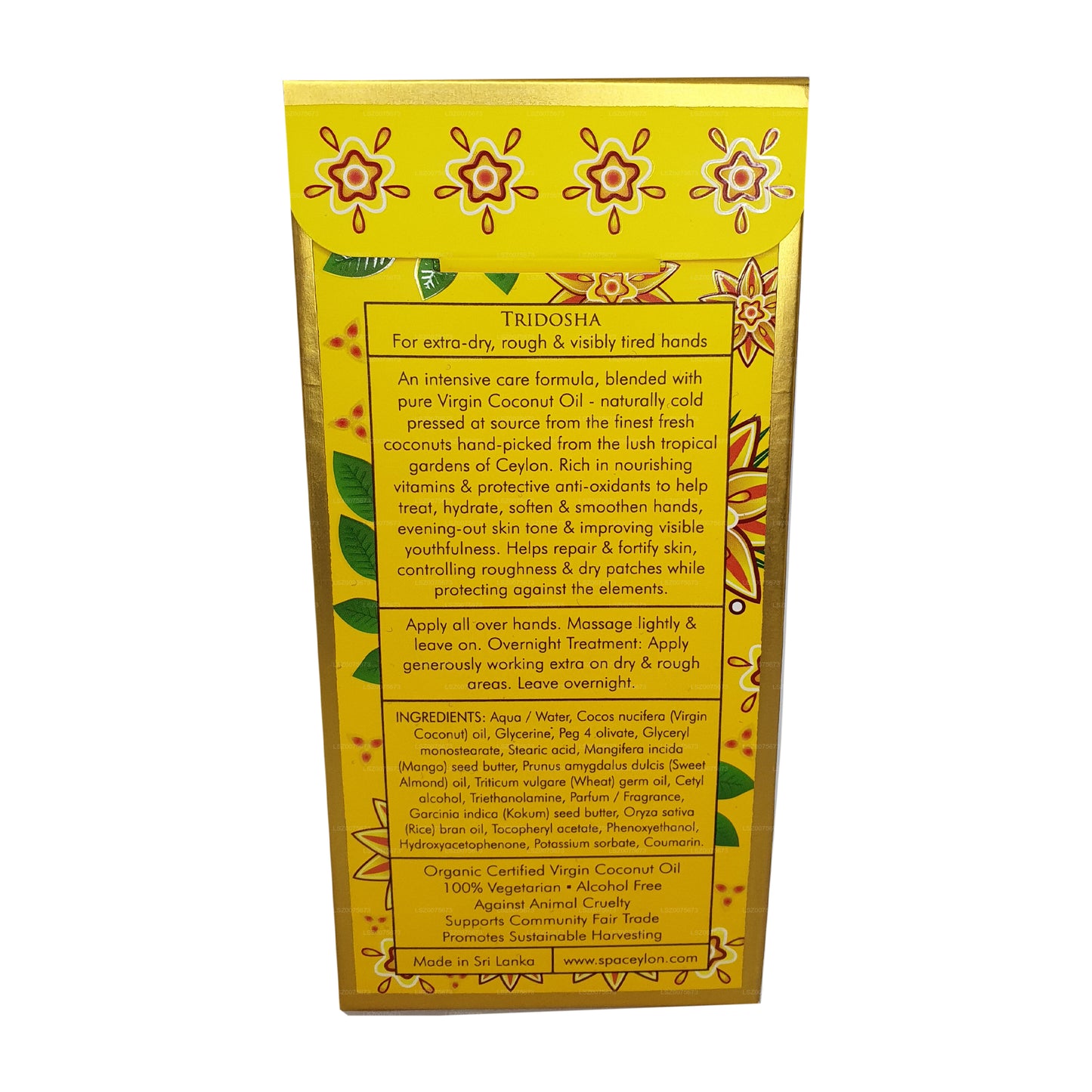 Spa Цейлонский кокосовый ночной уход Интенсивная процедура для рук (100 г)