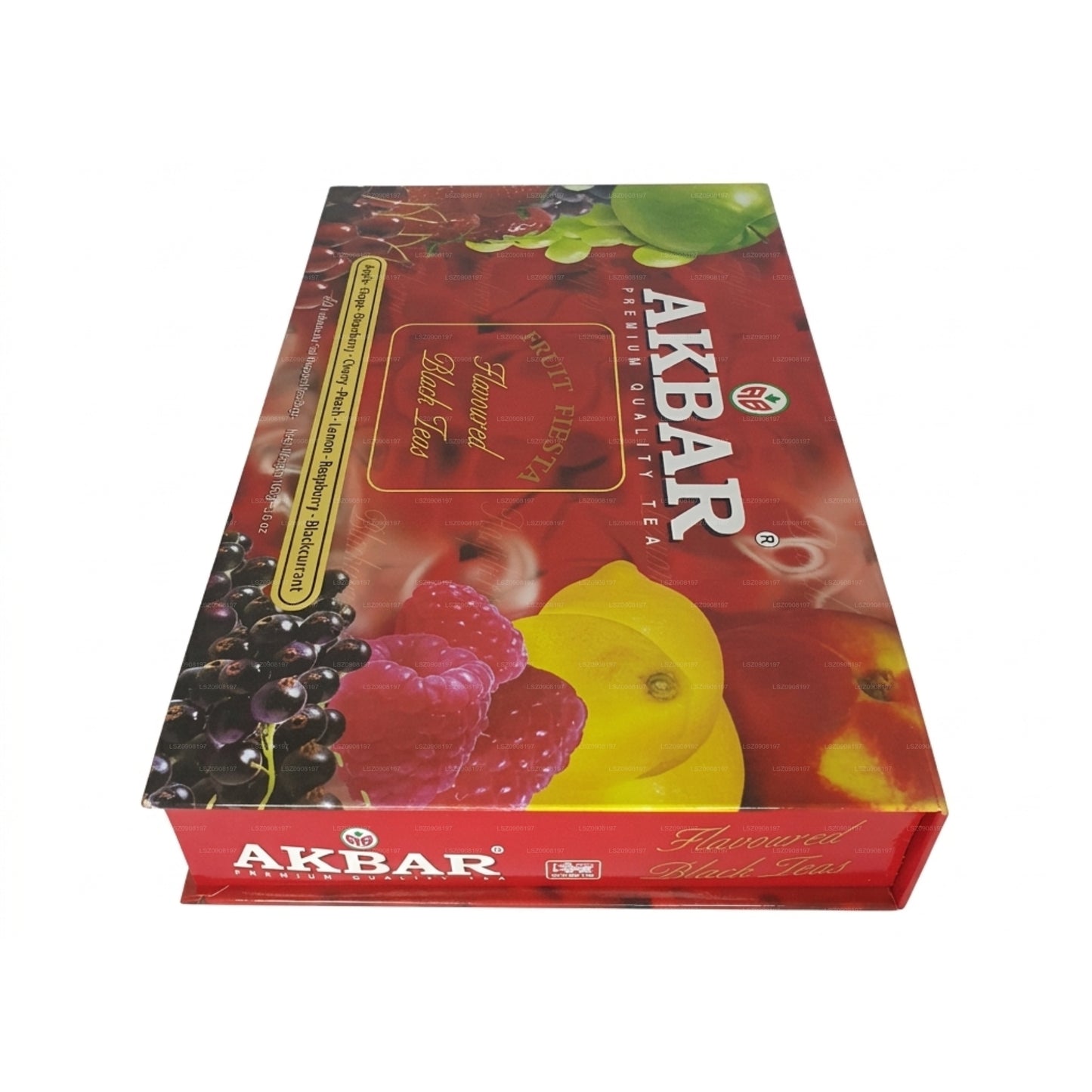 Подарочная коробка черного чая со вкусом Akbar Fruit Fiesta, 80 пакетиков чая (160 г)
