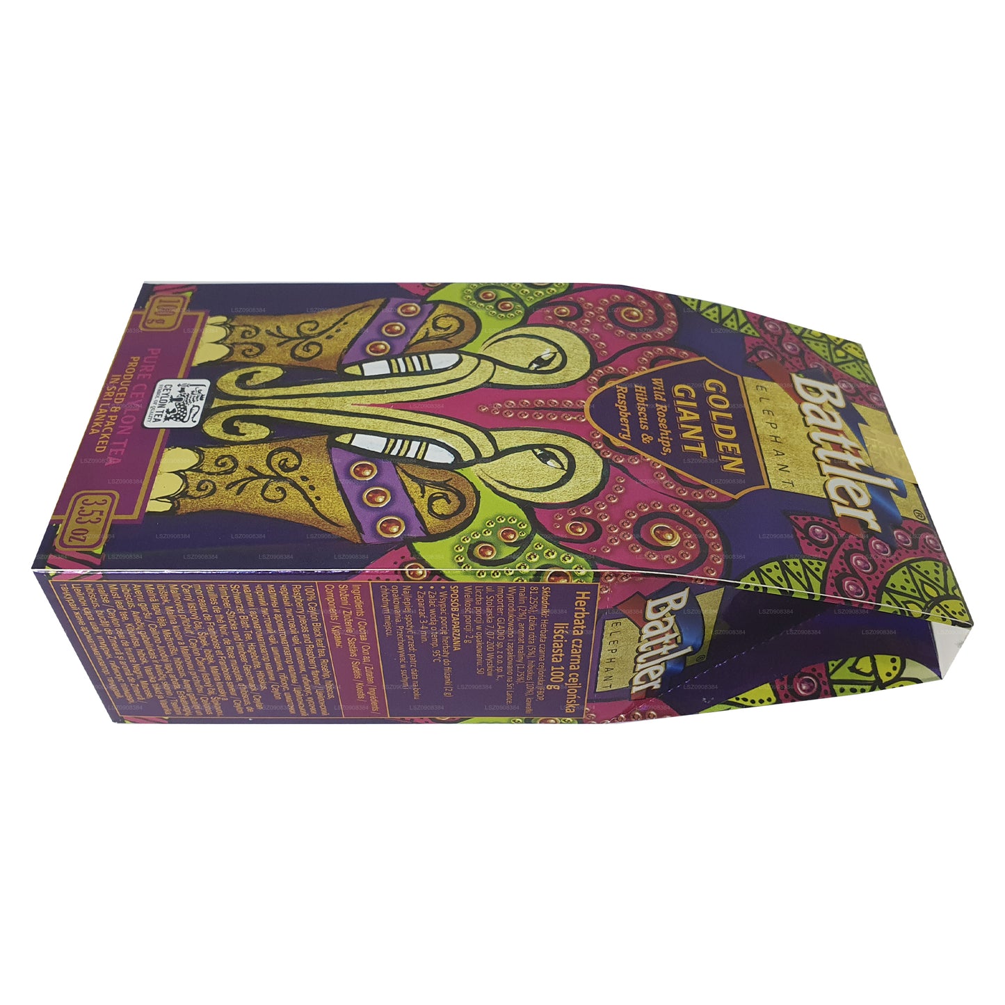 Рассыпной чай Battler Wild Shephip Hibiscus с малиной (100 г) в картонной коробке