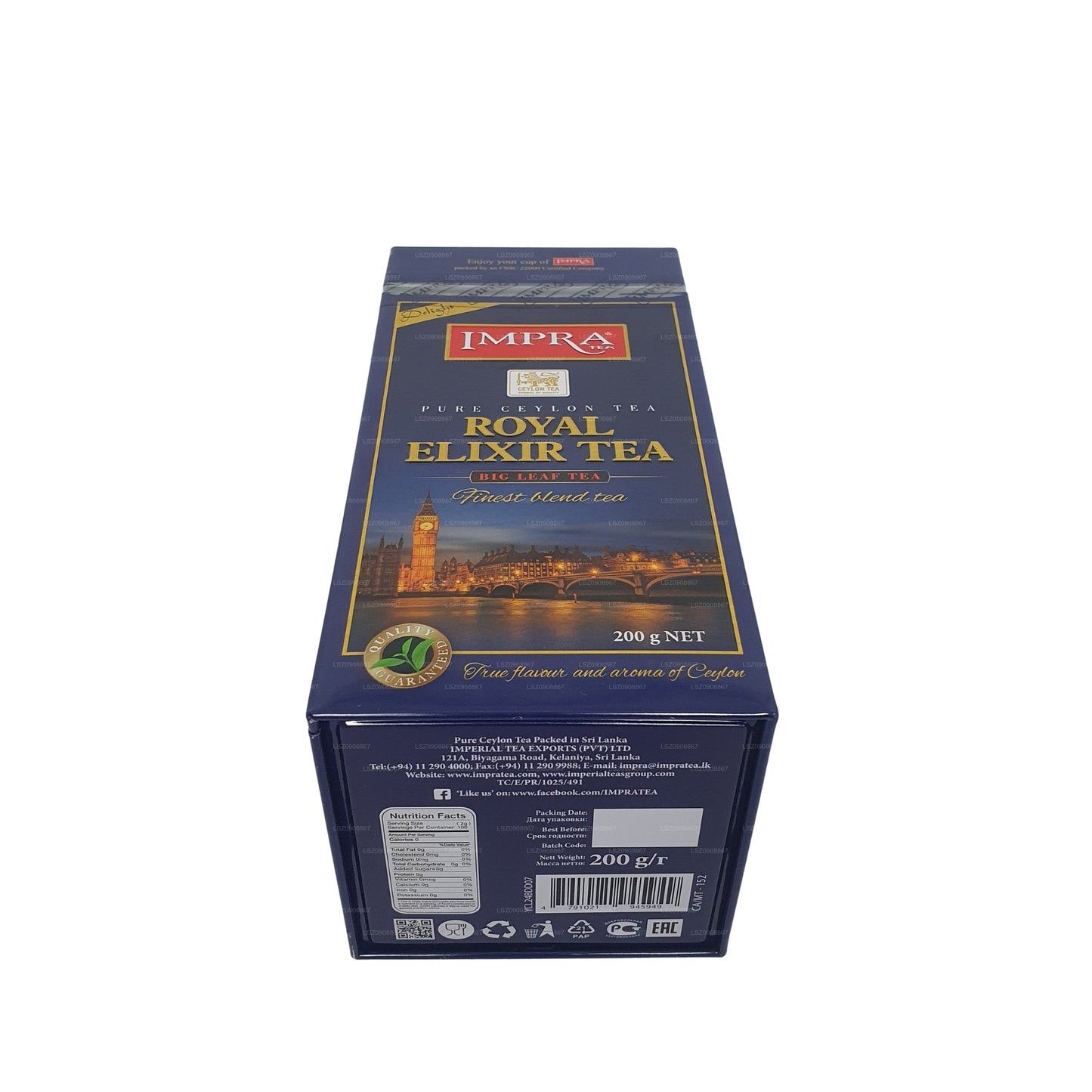 Impra Royal Elixir Delight Big Leaf Tea Caddy (200g)