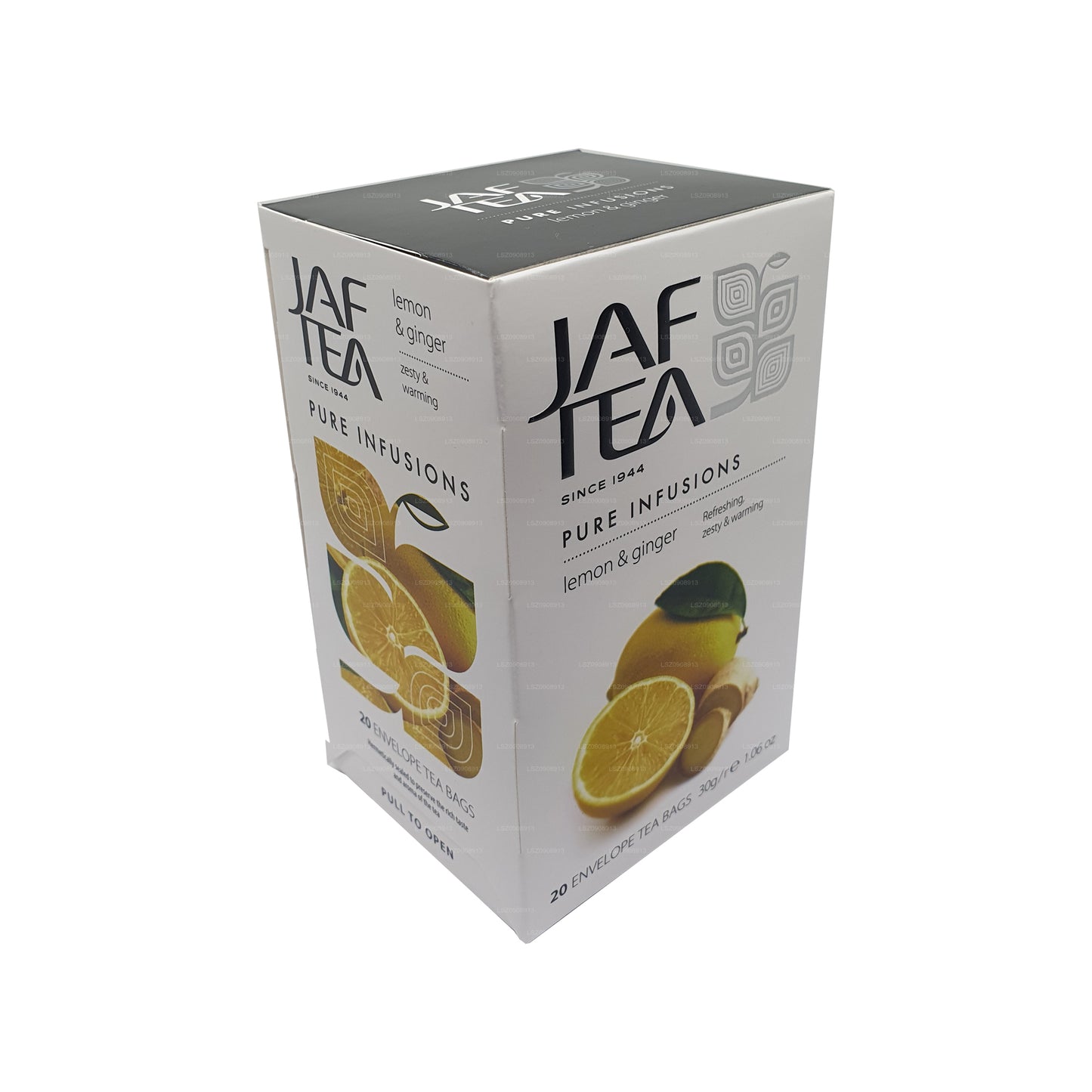 Jaf Tea Pure Infusions Lemon & Ginger  Foil Envelop Tea Bags (30g) 20 Tea Bags