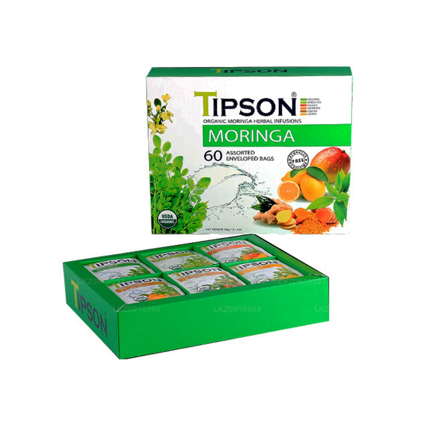 Ассорти из органической моринги Tipson Tea (90 г)