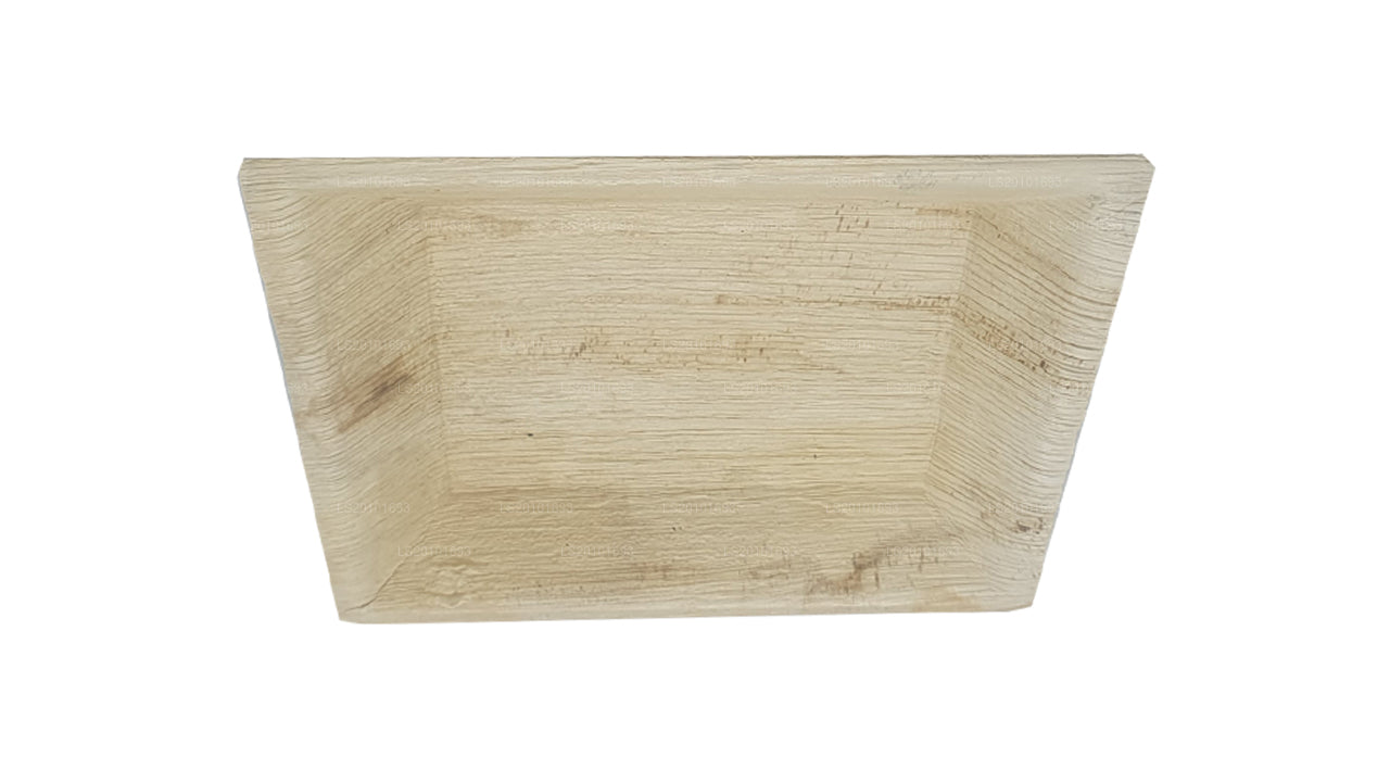 Тарелки для еды из листьев ареки ручной работы 20 см x 20 см (квадратный тип)