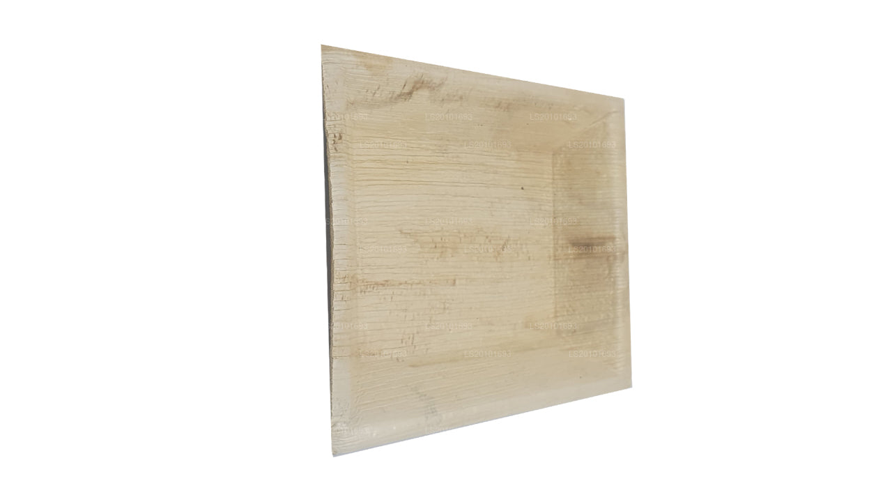 Тарелки для еды из листьев ареки ручной работы 20 см x 20 см (квадратный тип)