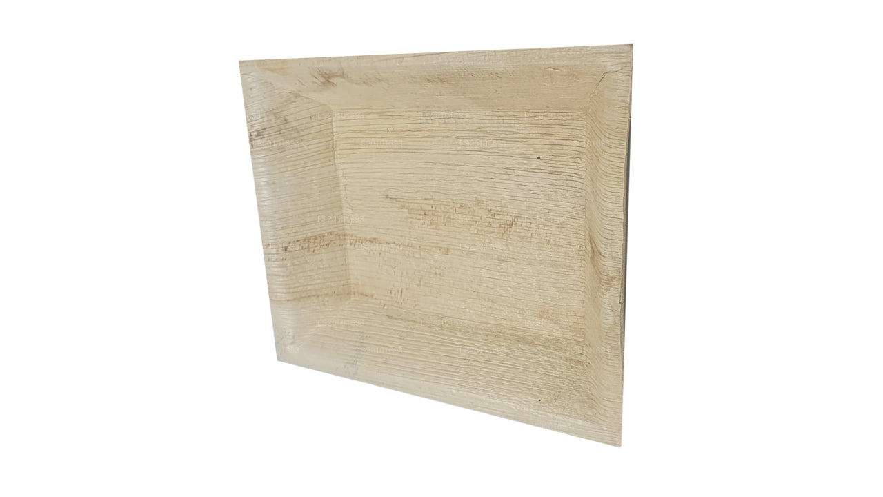 Тарелки для еды из листьев ареки ручной работы 20 см x 20 см (квадратный тип)