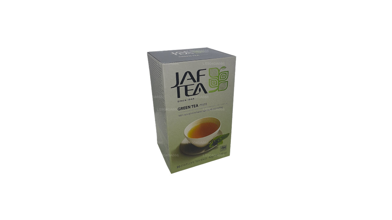 Коллекция Jaf Tea Pure Green Collection Зеленый чай, мята, фольга, конверт, чайные пакетики (40 г)