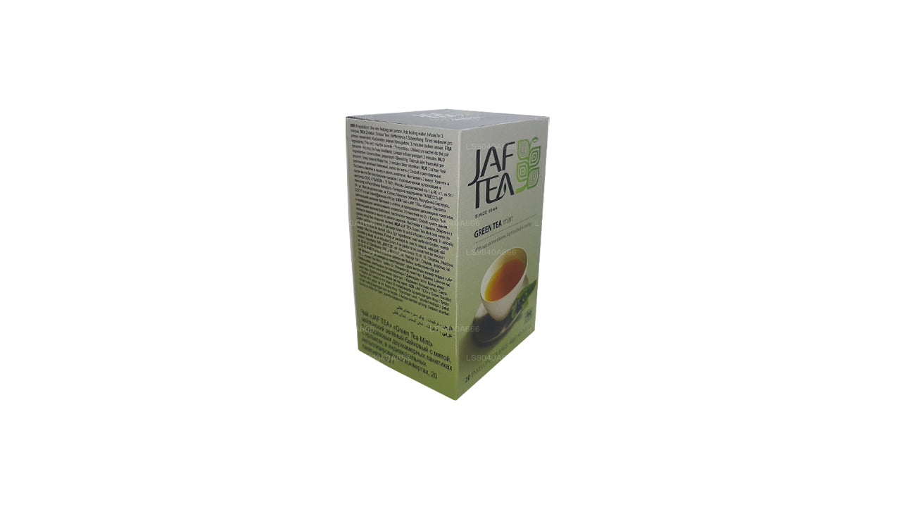 Коллекция Jaf Tea Pure Green Collection Зеленый чай, мята, фольга, конверт, чайные пакетики (40 г)